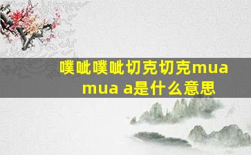 噗呲噗呲切克切克mua mua a是什么意思